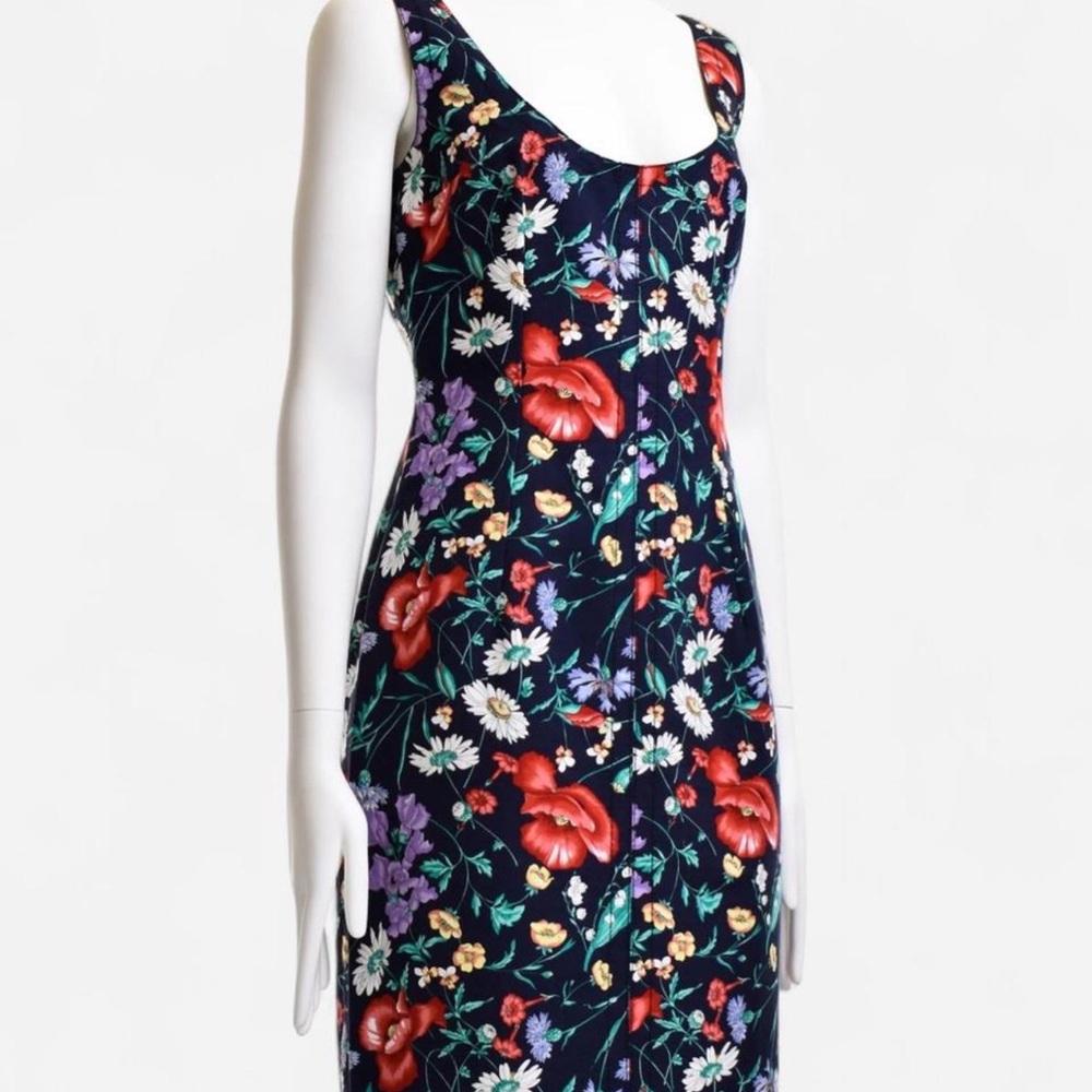 Dolce & Gabbana Floral/Leopard Reversible Dress IT40